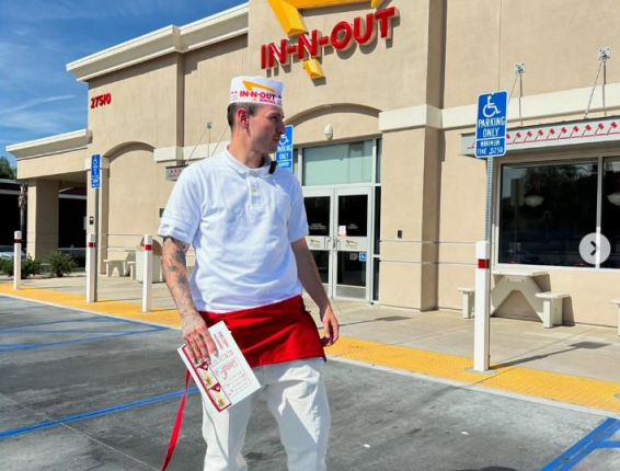 A screenshot of a prank video posted by Bryan Arnett, which was attached to a lawsuit filed by In-N-Out on June 20, 2025, in the United States District Court Central District of California.