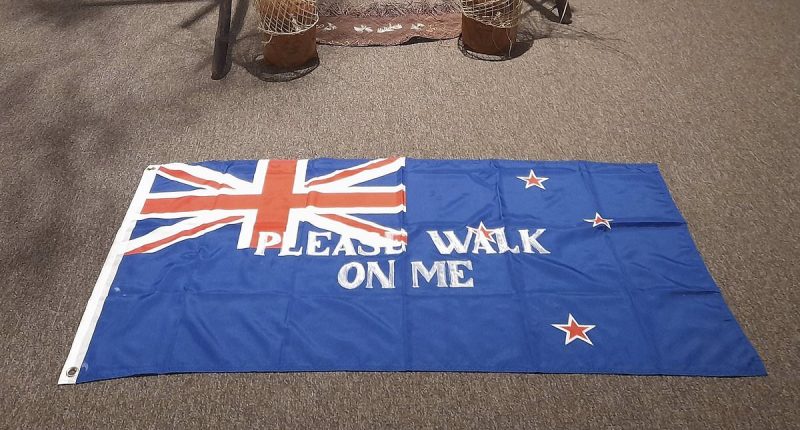 Indigenous leader Warren Mundine slams disgusting piece of 'artwork' that urges people to walk on the flag