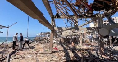 Israeli strike kills 30 at cafe popular for co-working, official says