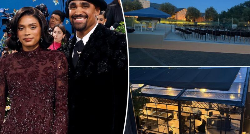 Jalen Hurts and Bry Burrows host elaborate wedding celebration in Napa Valley