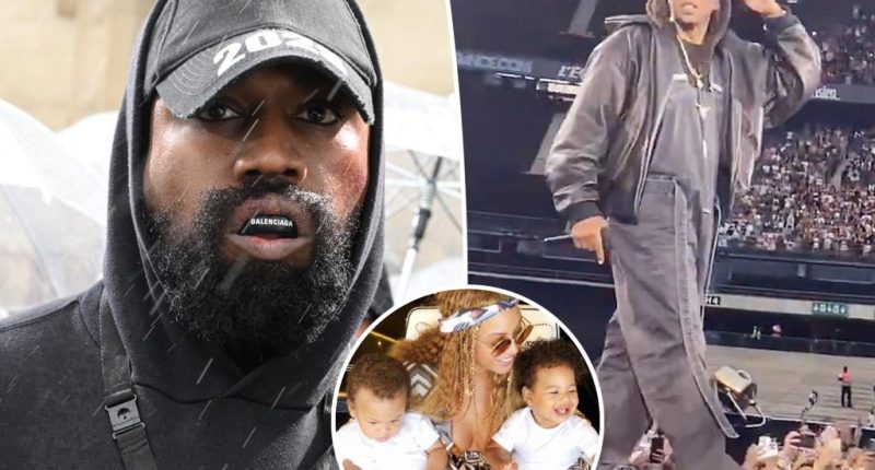 Jay-Z shades Kanye West with major lyric change during Beyoncé concert after brutal attack on kids