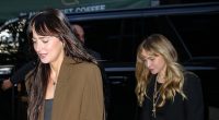 Jennifer Lawrence and Dakota Johnson cut a stylish figure in New York