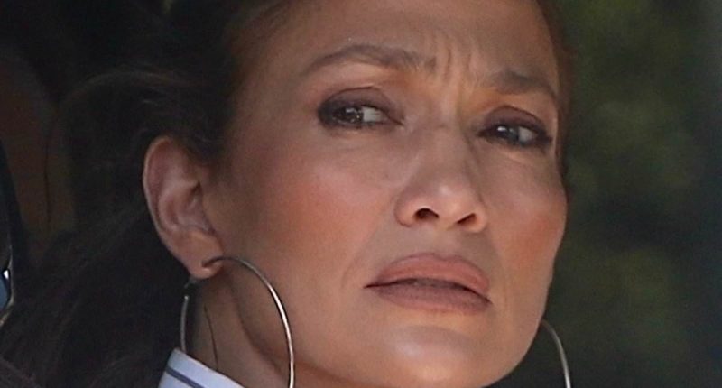 Jennifer Lopez looks pensive as she is seen out in LA
