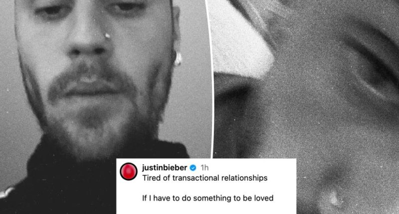 Justin Bieber posts cryptic message about ‘transactional relationships’ after fans begged him to ‘get help’