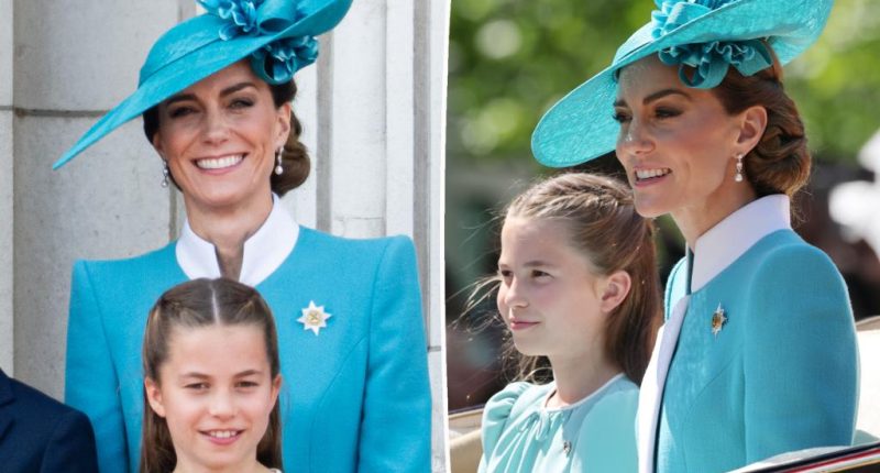 Kate Middleton and Princess Charlotte sweetly match in blue for Trooping the Colour 2025