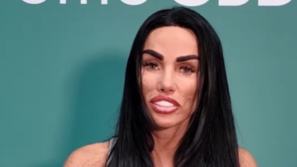Katie Price shocks fans with her extremely taut face