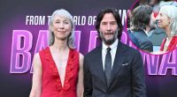 Keanu Reeves Kisses Girlfriend Alexandra Grant at 'Ballerina' Premiere