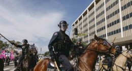 LAPD Forced to Deny It Helped ICE Agents as Angry Mob Charged