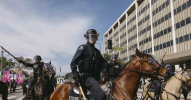 LAPD Forced to Deny It Helped ICE Agents as Angry Mob Charged