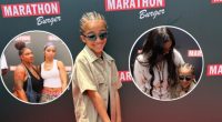 LAUREN LONDON, NIPSEY HUSSLE'S KIDS ATTEND MARATHON BURGER GRAND OPENING