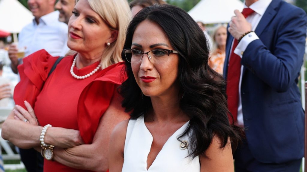 Lauren Boebert Returns To Her Racy Ways In Inappropriate Leather Outfit At Work