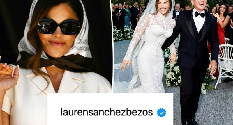 Lauren Sánchez changes name, wipes Instagram after marrying Jeff Bezos in $50M wedding