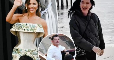 Lauren Sánchez sends Katy Perry message as Orlando Bloom attends Jeff Bezos’ wedding solo
