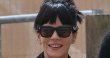 Lily Allen steps out with stylist Marco for another day at Glastonbury