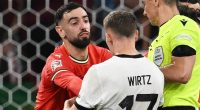 Liverpool target Florian Wirtz puts in crunching tackle on Man United star Bruno Fernandes and rows with Bernardo Silva in Germany's defeat by Portugal