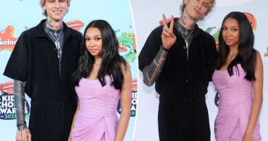 MGK makes rare appearance with daughter Casie, 15, at Nickelodeon Kids’ Choice Awards 2025