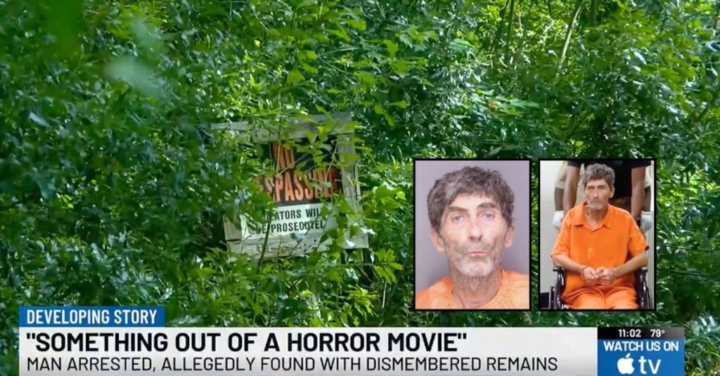 Man lounged on couch surrounded by wife's remains: Cops