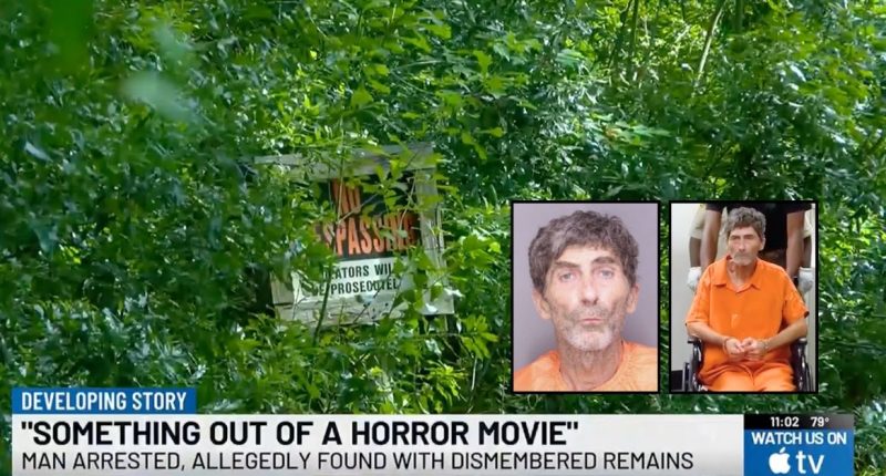 Man lounged on couch surrounded by wife's remains: Cops