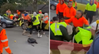 
Police investigating after dozens of tradies caught in job site brawl
