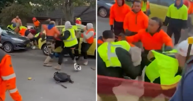 
Police investigating after dozens of tradies caught in job site brawl
