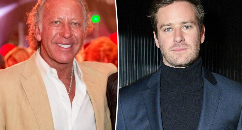 Michael Hammer wanted his son Armie to play him in a feature about his art gallery scandal