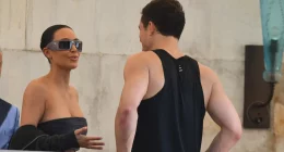 Newly Single Orlando Bloom Is Ready to Mingle as He Greets Kim Kardashian With Kiss Ahead of Jeff Bezos' Wedding