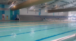 Eight children and an adult were taken to hospital after a chemical incident at a pool in Melbourne last night.