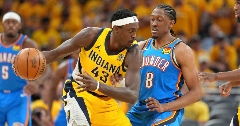 Pacers grab 2-1 series lead in NBA Finals by outplaying Thunder late