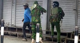 Photos capture the shooting of a civilian by a Kenyan police officer amid protests