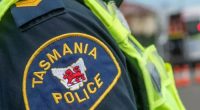Tasmania Police officer stock image