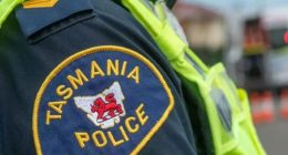 Tasmania Police officer stock image