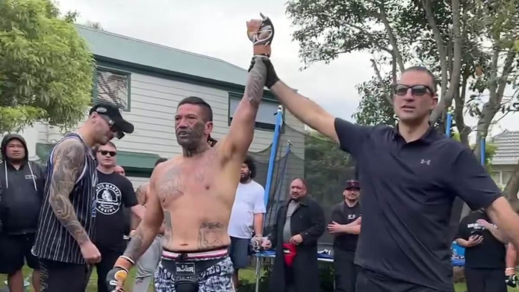 Police take action after UFC star Dan Hooker held wild fight event in his own backyard - then blasted 'lefties having a sulk' after shocking footage came to light