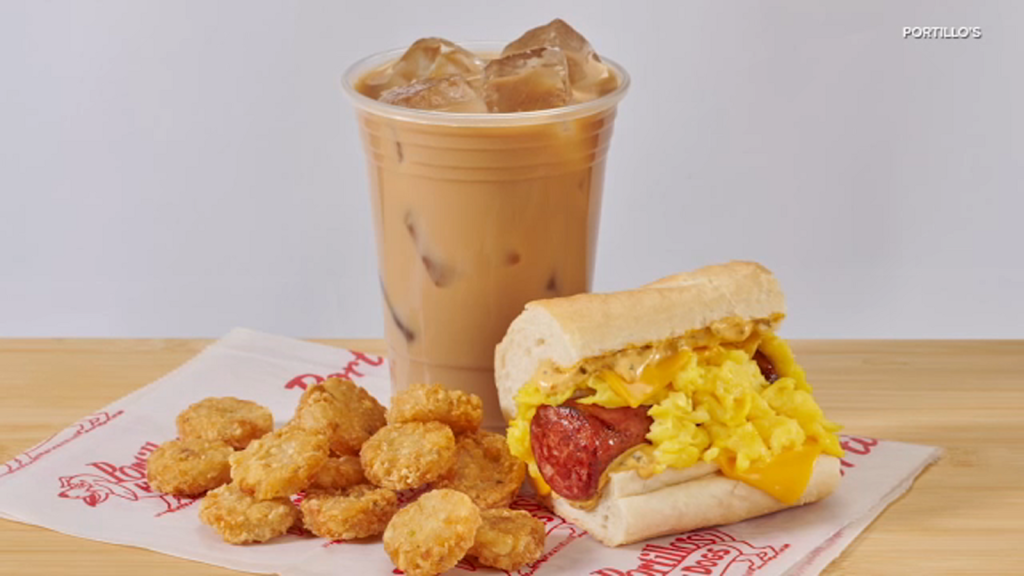 Portillo's breakfast menu added to locations in Chicago, Summit, Skokie, Glendale Heights, Harwood Heights, South Loop, Niles