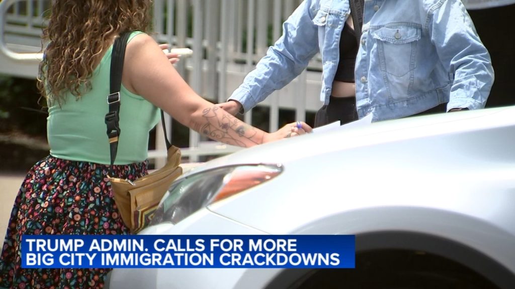 President Donald Trump calls for expanding ICE deportation raids in Chicago, other big cities