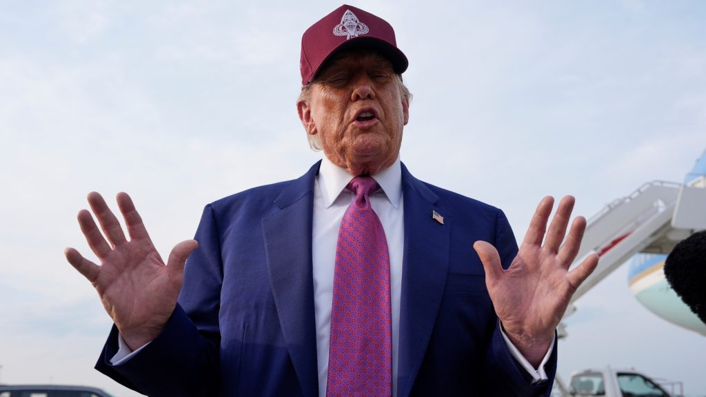 President Donald Trump hails favorable federal appeals court ruling on his sweeping tariff policy as a 'great' win