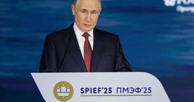 Putin boasts about Russia's economy despite recession fears