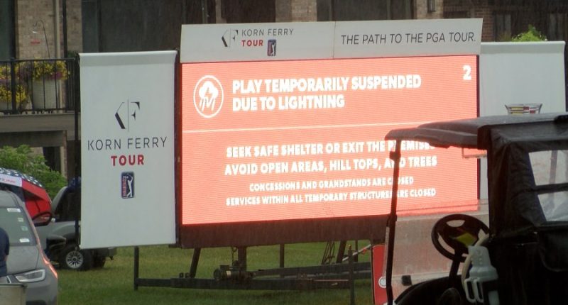 Rainy second round at Memorial Health sees play suspended