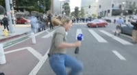 Reporter hit by rubber bullet during live report from Los Angeles immigration protests