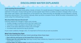 Reports of discolored water throughout city of Aiken, S.C.