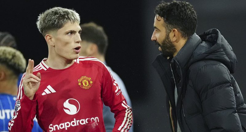 Revealed: Ruben Amorim's BRUTAL message to Alejandro Garnacho as he kicks him out of Man United in team meeting