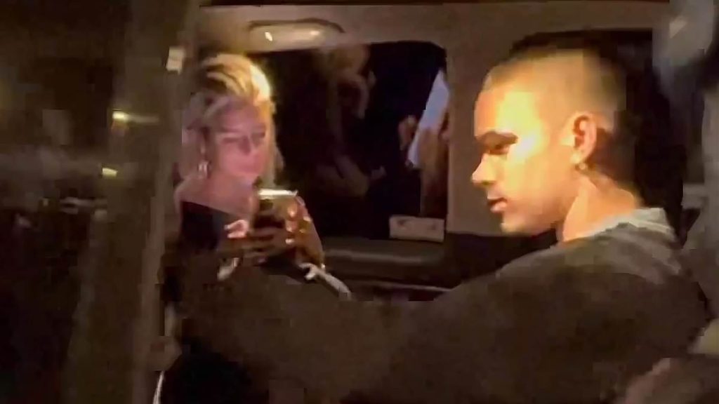 Romeo Beckham pictured with model Caroline Daur weeks after his split