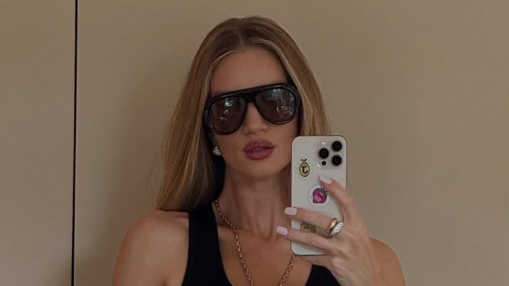 Rosie Huntington-Whiteley stuns as she shares sweet family photo dump
