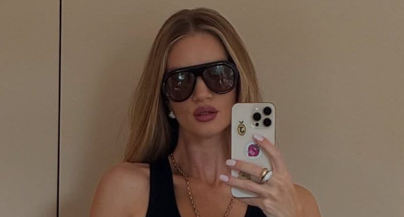 Rosie Huntington-Whiteley stuns as she shares sweet family photo dump