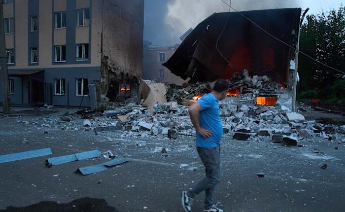 Russian drone and missile attacks kill 1 and wound 8 in Ukraine