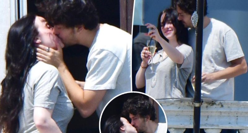 See photos of Billie Eilish and Nat Wolff passionately kissing in Italy