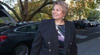 Senator Dorinda Cox arriving at 4 Treasury Place Melbourne for a meeting to decide the new Leader of the Greens.