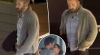 Somber Ben Affleck leaves restaurant solo after Jennifer Garner’s PDA with boyfriend John Miller
