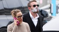 Stony-faced Ben Affleck reunites with Jennifer Garner