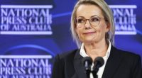 Liberal leader Sussan Ley during an address to the National Press Club of Australia in Canberra on Wednesday 25 June 2025. fedpol Photo: Alex Ellinghausen