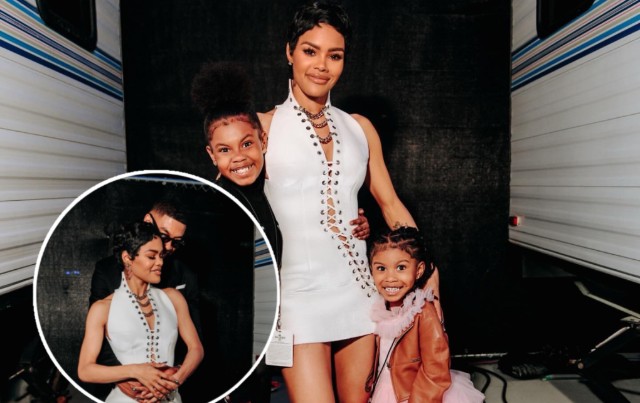 TEYANA TAYLOR SHARES CANDID MOMENTS WITH DAUGHTERS AND BOYFRIEND AARON PIERRE AT BET AWARDS